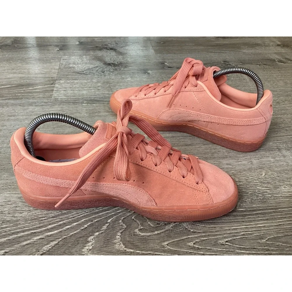 Puma Suede Classic Mono Gold JR Girls Size 7C Sneakers Casual 381470-04